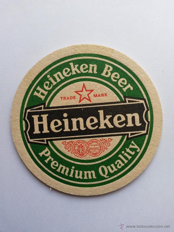 Coleccionismo de cervezas: Posavaso con a&ntilde;os carton duro cerveza heineken