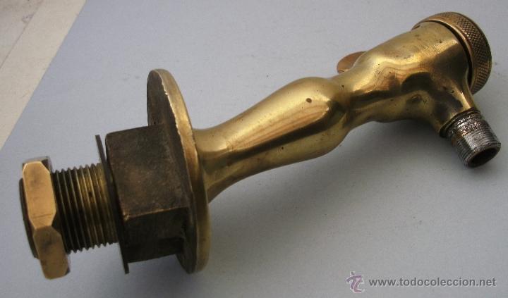 Colecionismo de cervejas: grifo/ca&ntilde;o de laton macizo, para cerveza (18,5cm aprox)