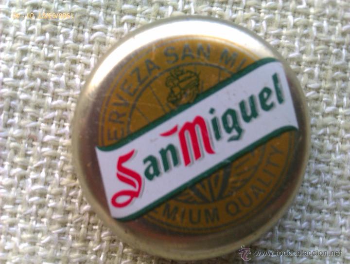 Coleccionismo de cervezas: Chapa Kronkorken Caps Tappi Cerveza San Miguel. Barcelona. Catalu&ntilde;a. Espa&ntilde;a