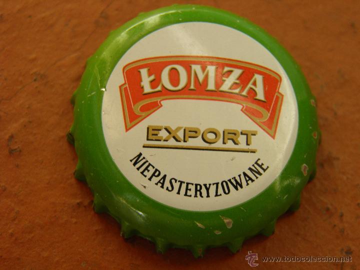 Coleccionismo de cervezas: CHAPA CERVEZA BEER TAP&Oacute;N CORONA BIER BIERE PIVO LOMZA EXPORT(1). POLONIA.--LOTE N. 2253-CARMANJO