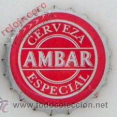 Coleccionismo de cervezas: CHAPA DE CERVEZA ÁMBAR ESPECIAL - LA ZARAGOZANA - ESPAÑA - CON EL BORDE BLANCO. Lote 42586108