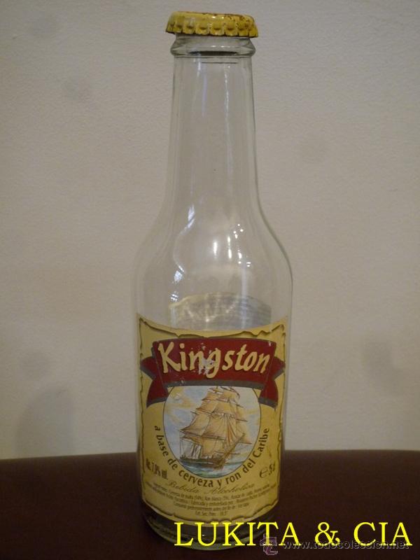 Coleccionismo de cervezas: BOTELLA DE CERVEZA KINGSTON - A BASE DE CERVEZA Y RON DEL CARIBE