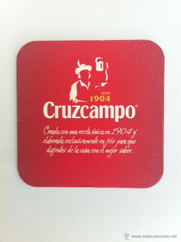 Coleccionismo de cervezas: POSAVASOS CERVEZA CRUZCAMPO. UNA CARA