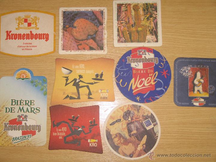 Coleccionismo de cervezas: LOTE 9 POSAVASOS KRONENBOURG - Foto 1