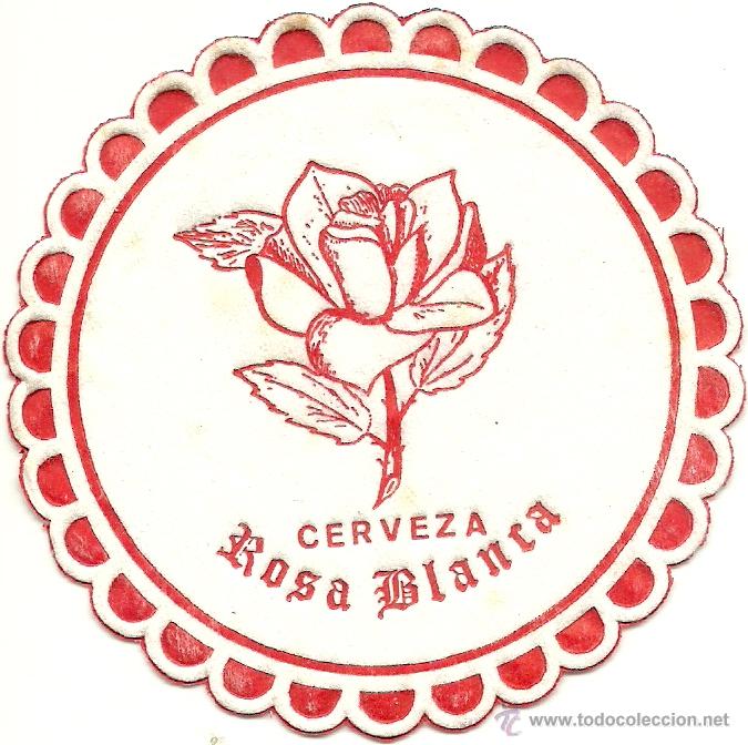 Coleccionismo de cervezas: POSAVASOS ROSA BLANCA - Foto 1