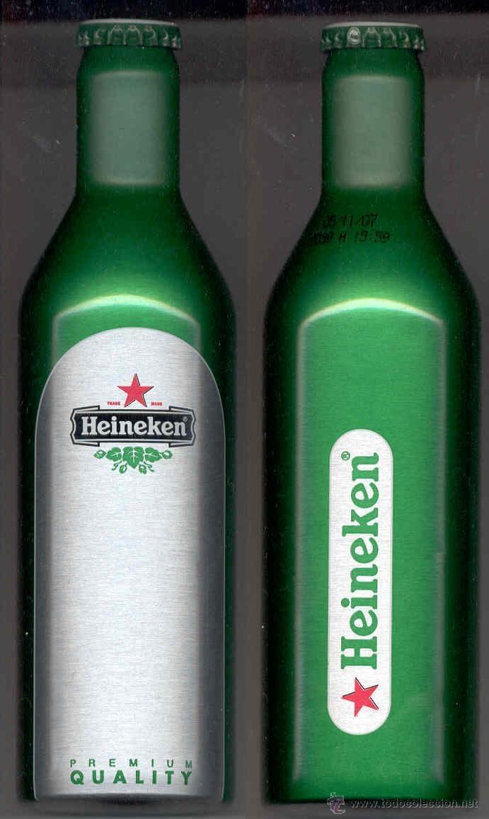 Coleccionismo de cervezas: Botella Aluminio Lata Bote Cerveza Beer Can Heineken (BOT-03)Espa&ntilde;a