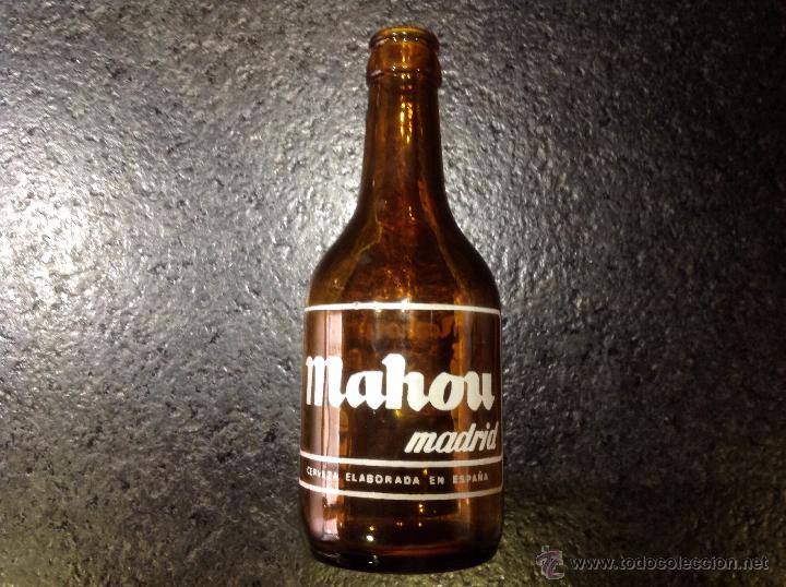 real madrid mahou - botella de cerveza llena - - Compra venta en  todocoleccion