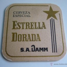 Coleccionismo de cervezas: POSAVASOS ESTRELLA DORADA DAMM BARCELONA. Lote 46105737