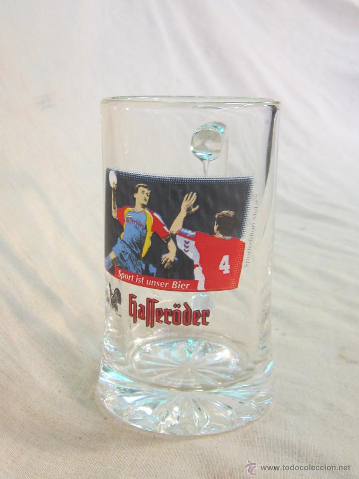 Coleccionismo de cervezas: JARRA DE CERVEZA EN CRISTAL HAFFERODER - Foto 1