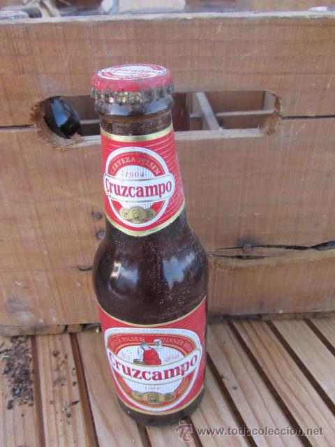 Coleccionismo de cervezas: QUINTO LLENO DE CERVEZAS CRUZCAMPO