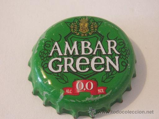 Coleccionismo de cervezas: CHAPA CERVEZA AMBAR GREEN 0,0, FACTORIA U