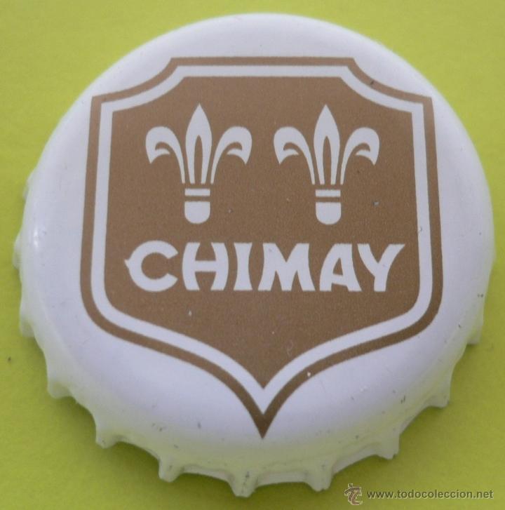Coleccionismo de cervezas: CHAPA CERVEZA CHIMAY -BELGICA- NUEVO DISE&Ntilde;O KRONKORKEN TAPPI BEER FABRICANTE -DAP-