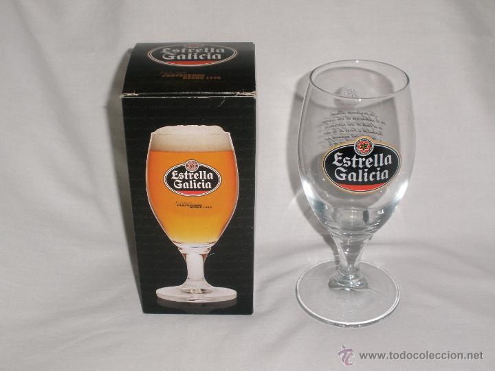 Copa Cerveza Estrella Galicia Con Su Caja Vendido En Venta Directa