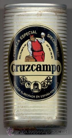 Coleccionismo de cervezas: Lata bote cerveza beer can Cruzcampo (CRU-06). Espa&ntilde;a