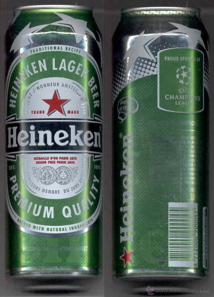 Coleccionismo de cervezas: Lata bote cerveza beer can Heineken (HEI-35). Espa&ntilde;a
