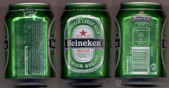 Coleccionismo de cervezas: Lata bote cerveza beer can Heineken (HEI-36). Espa&ntilde;a