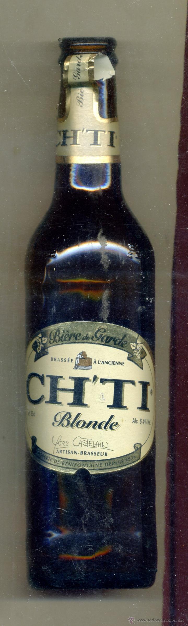 Coleccionismo de cervezas: BOTELLA CERVEZA VACIA SIN CHAPA - CH'TI / FRANCIA - CAD 05.08