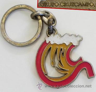 Coleccionismo de cervezas: LLAVERO GRUPO CRUZCAMPO S A - EMPRESA DE CERVEZA - BEBIDA - METAL - M&Aacute;S LLAVEROS EN OTRAS SECCIONES