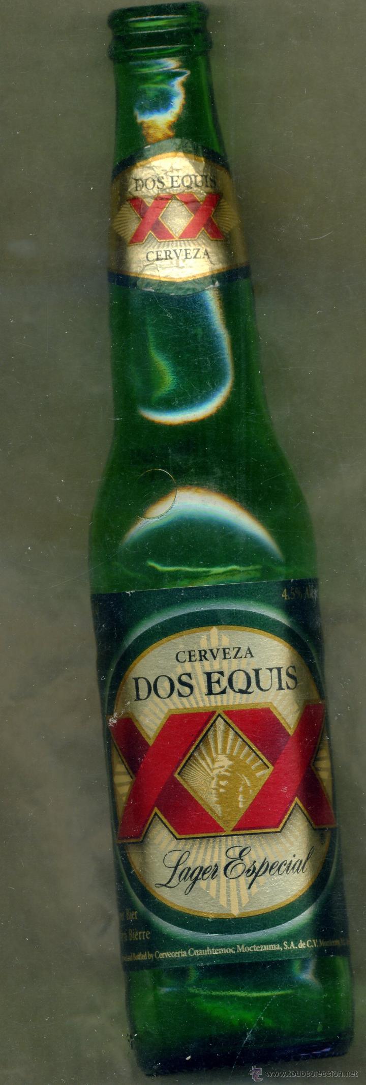 Coleccionismo de cervezas: botella cerveza vacia 33cl - dos equis - mexico / imp. tecnobrau espa&ntilde;a - cad. 13