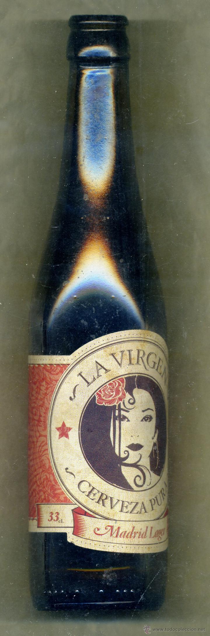 Coleccionismo de cervezas: botella cerveza vacia 33cl - la virgen - madrid espa&ntilde;a - cad 2013