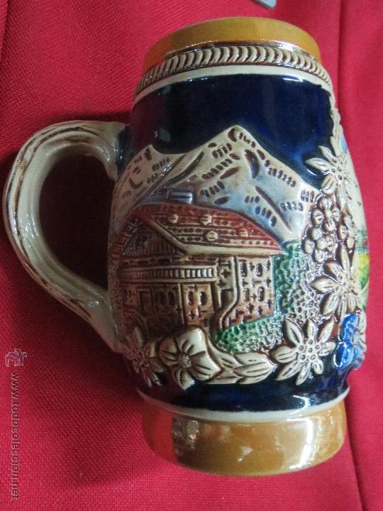 Coleccionismo de cervezas: JARRA DE CERVEZA HOLANDESA DE CERAMICA KING ORIGINAL HECHA A MANO