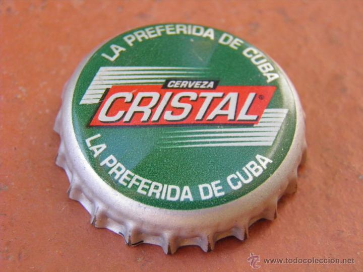 Coleccionismo de cervezas: TAP&Oacute;N CORONA BOTTLE CAP BEER BIERE BIRRA CHAPA CERVEZA CRISTAL (1).CUBA.--LOTE N. 1506----CARMANJO
