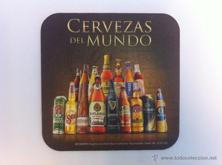 Coleccionismo de cervezas: POSAVASOS CERVEZA. CERVEZAS DEL MUNDO. HEINEKEN ESPA&Ntilde;A. SIN USO