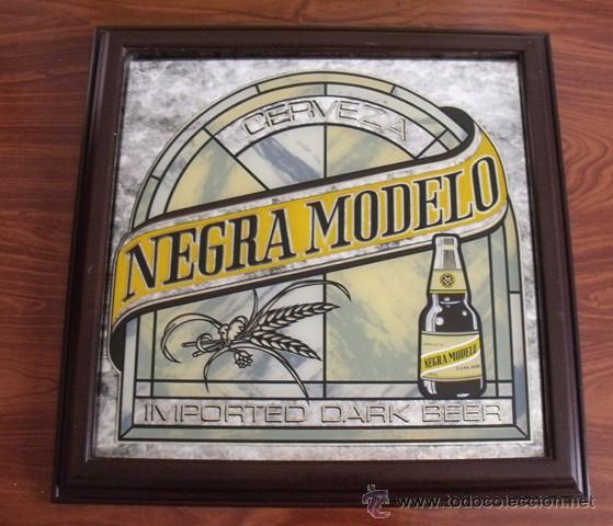 cuadro espejo promocional cerveza negra modelo - Compra venta en  todocoleccion