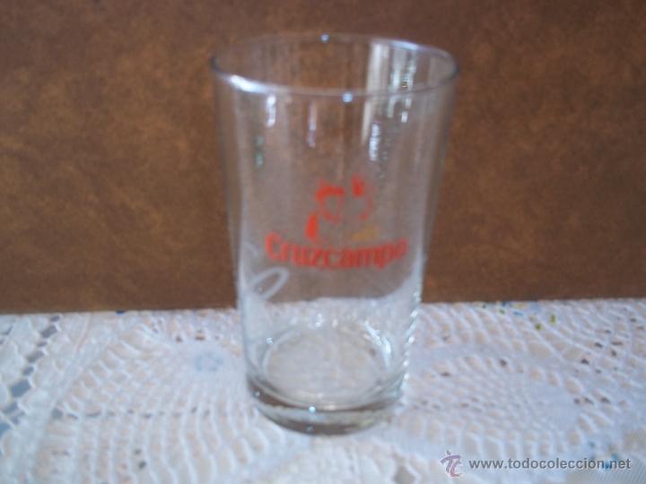 Coleccionismo de cervezas: VASO PEQUE&Ntilde;O CERVEZA CRUZCAMPO 10,8 CM ALTURA IMPECABLE ESTADO ESPECIAL COLECCIONISTAS