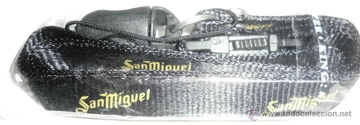 Coleccionismo de cervezas: CINTA SUJETALLAVES PROMOCI&Oacute;N SAN MIGUEL.