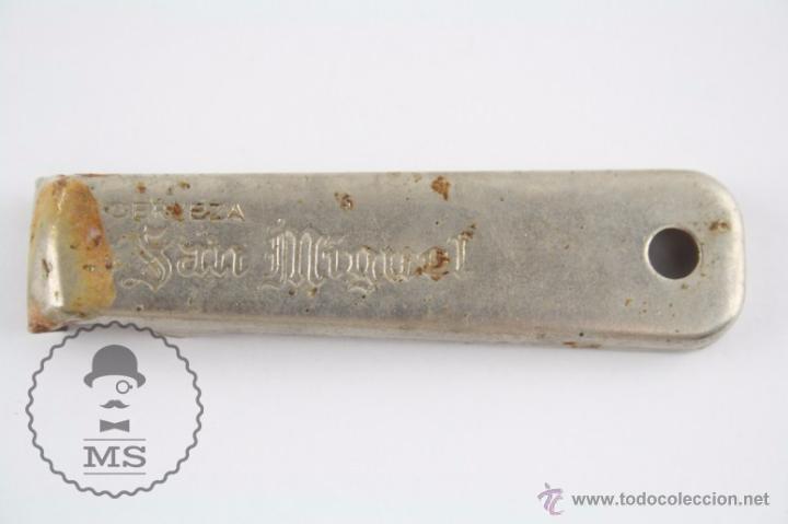 Collectionnisme de bi&egrave;res: Abrebotellas / Abridor - Cerveza San Miguel - Medidas 8 Cm Largo