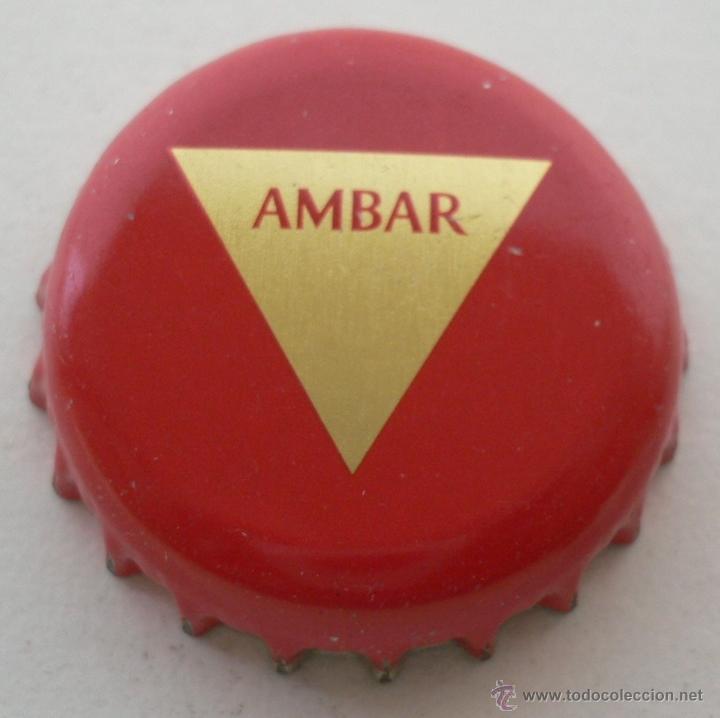 Coleccionismo de cervezas: CHAPA CERVEZA AMBAR- SPAIN- FABRICANTE -U-