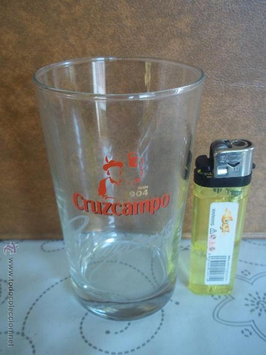 Coleccionismo de cervezas: VASO PEQUE&Ntilde;O CERVEZA CRUZCAMPO 10,7CM ALTO IMPECABLE ESTADO MIRAR MI OTRA CRISTALERIA