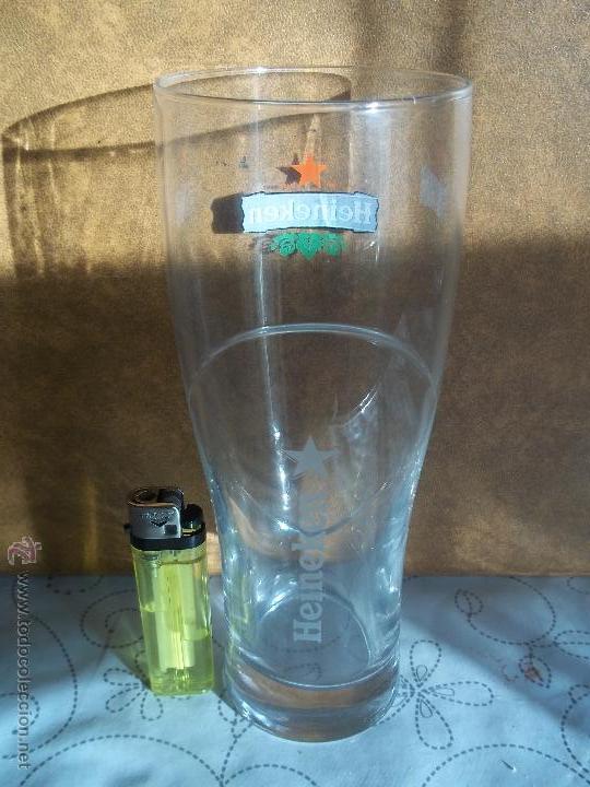 Coleccionismo de cervezas: GRAN VASO CERVEZA HEINEKEN 0,5 L IMPECABLE ESTADO MIRAR MI ORA CRISTALERIA