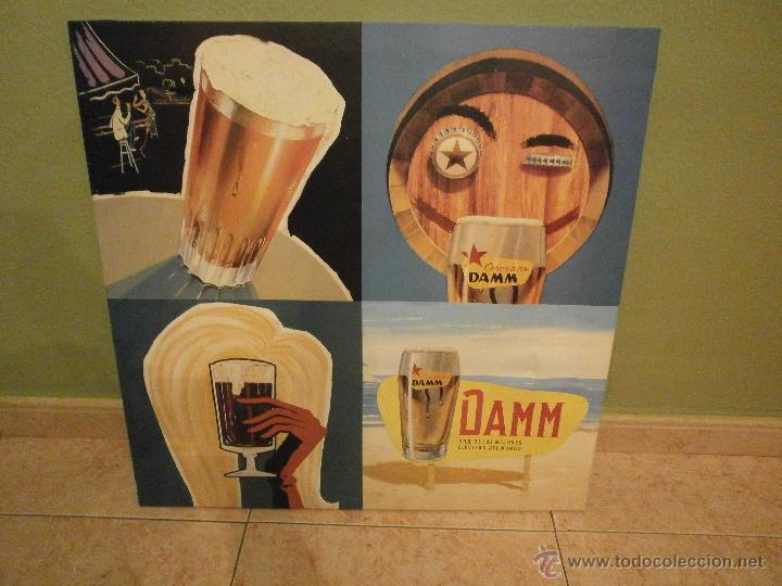 Collectable Beer: CUADRO CERVEZA DAMM. 64 X 64 CM