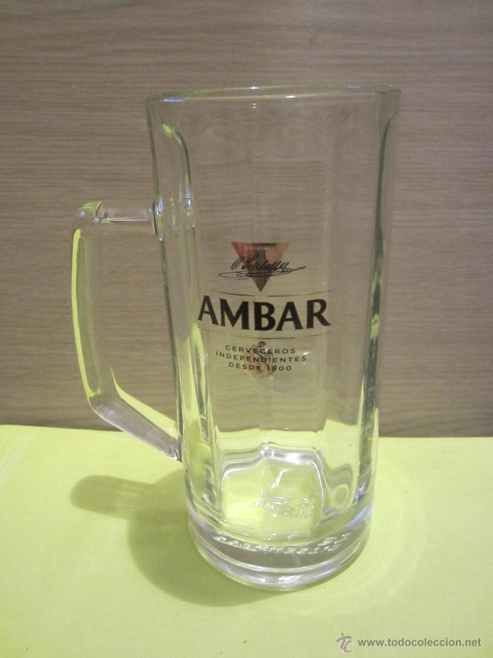 Coleccionismo de cervezas: JARRA DE CERVEZA AMBAR