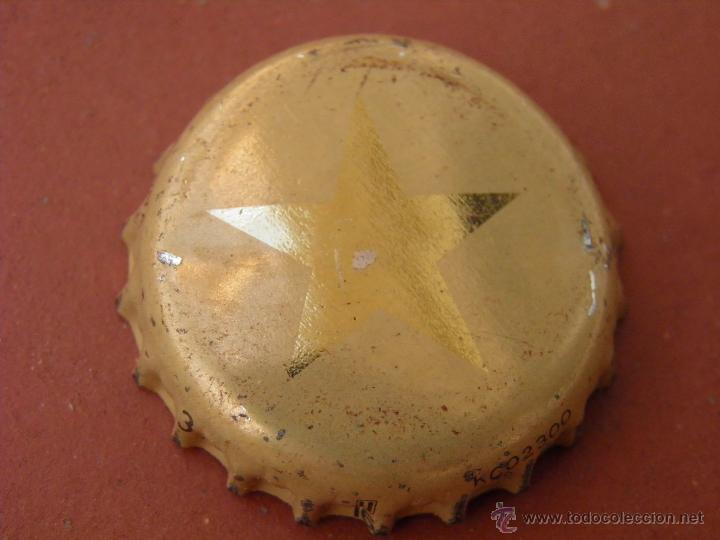 Coleccionismo de cervezas: ANTIGUO TAP&Oacute;N CORONA CHAPA BEER BIRRA BIER CERVEZA DAMM. FAB. CHAPA: U.--LOTE N. 1681---CARMANJO