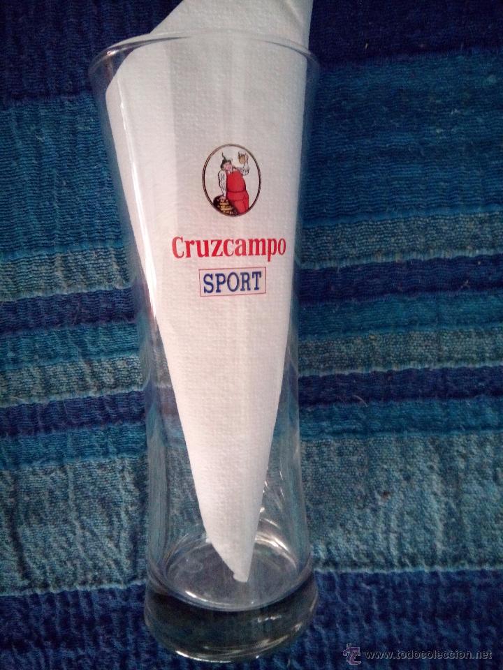 Coleccionismo de cervezas: VASO CERVEZA CRUZCAMPO SPORT