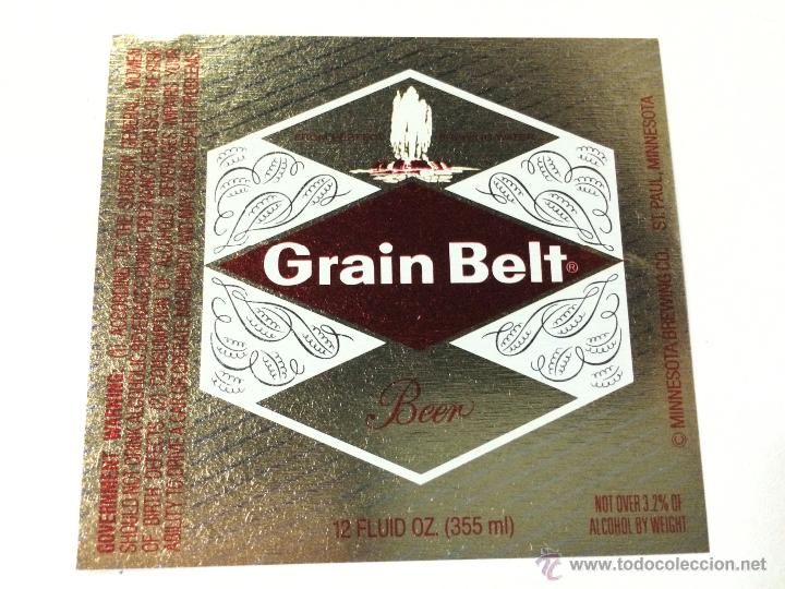 Coleccionismo de cervezas: ETIQUETA CERVEZA GRAIN BELT, MINNESOTA BREWING, ESTADOS UNIDOS, BEER LABEL.