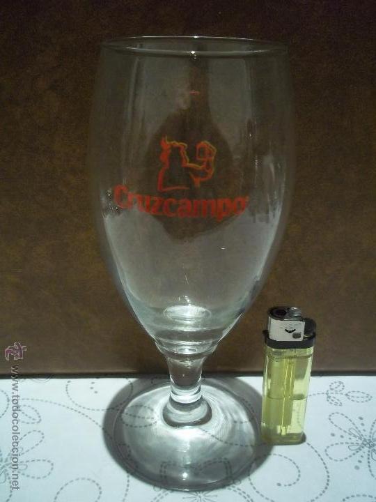 Coleccionismo de cervezas: GRAN COPA CERVEZA CRUZCAMPO 19,3 ALTO X 7,2 BOCA IMPECABLE ESTADO MIRAR MI OTRA CRISTALERIA CERVEZA