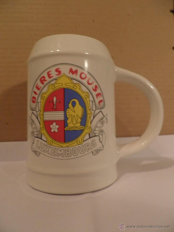 Coleccionismo de cervezas: JARRA DE CERVEZA MOUSEL LUXEMBOURG - Foto 1