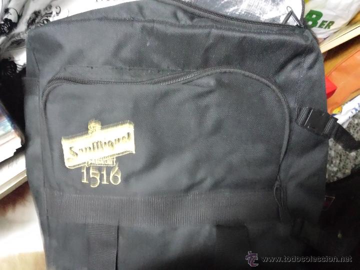 Coleccionismo de cervezas: MALETA MACUTO MOCHILA BOLSA NEVERA DE CERVEZA SAN MIGUEL 1516
