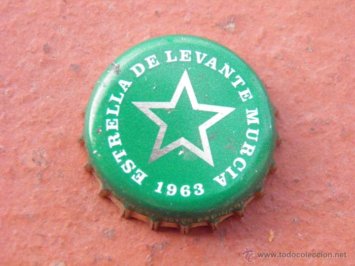 Coleccionismo de cervezas: TAP&Oacute;N CORONA BOTTLE CAP BEER BIRRA CHAPA CERVEZA ESTRELLA DE LEVANTE.(3)--LOTE N. 2479---CARMANJO
