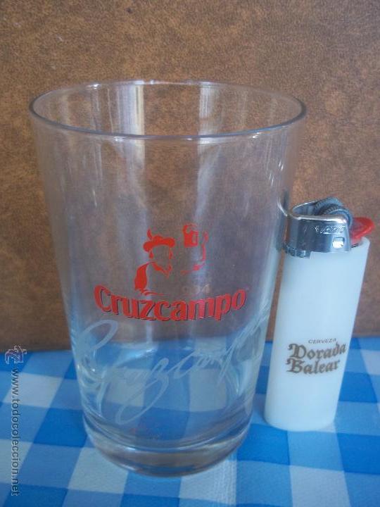 Coleccionismo de cervezas: VASO PEQUE&Ntilde;O CRUZCAMPO 10,7 ALTO X 7 BOCA IMPECABLE MIRAR MI OTRA CRISTALERIA
