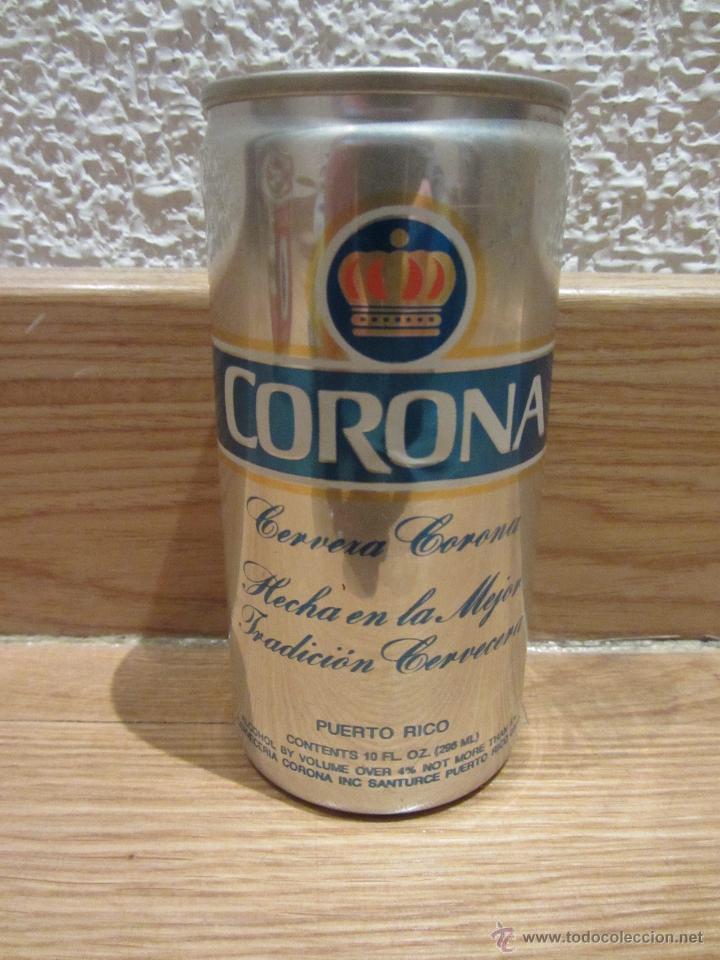 Colecionismo de cervejas: Lata Cerveza CORONA . Puerto Rico.Bote cerveza .