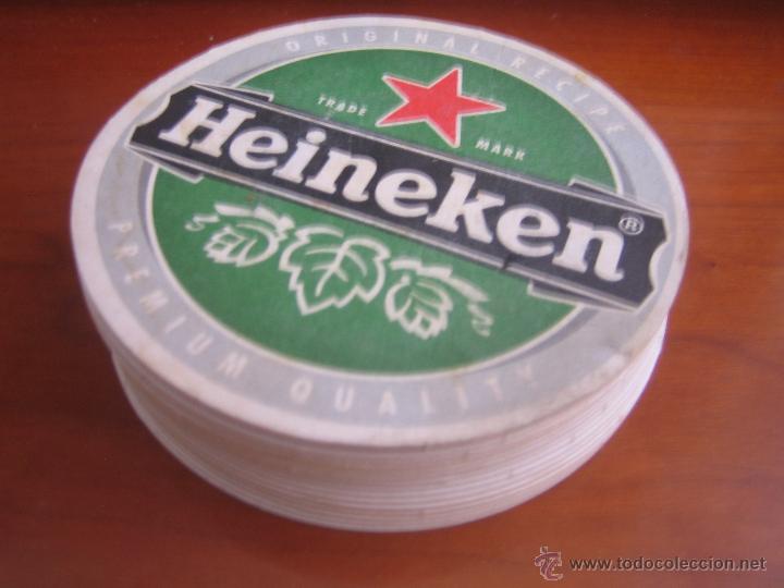 Coleccionismo de cervezas: lote 15 posavasos de cerveza heineken
