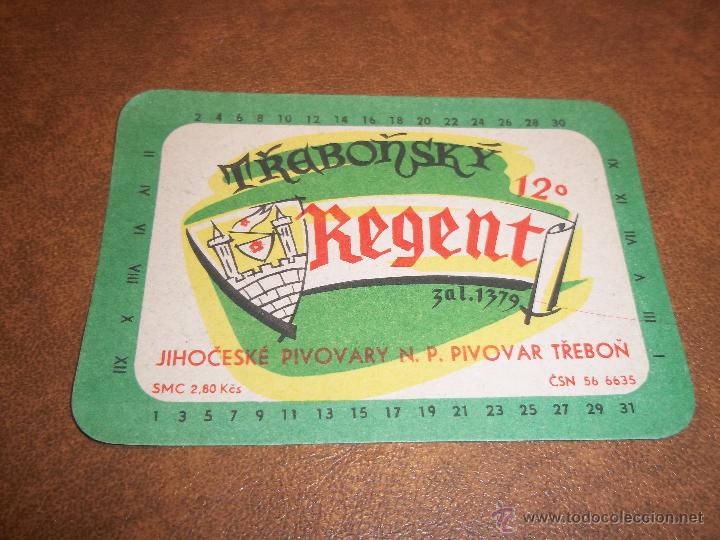 Coleccionismo de cervezas: ANTIGUA ETIQUETA CERVEZA BEERLABEL TREBONSKY REGENT NUEVA SIN USAR MIRAR MIS OTRAS ETIQUETAS CERVEZA