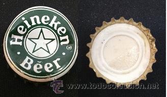 Coleccionismo de cervezas: 11.184 CHAPA REFRESCO, TAP&Oacute;N CORONA, CERVEZA HEINEKEN, BEER