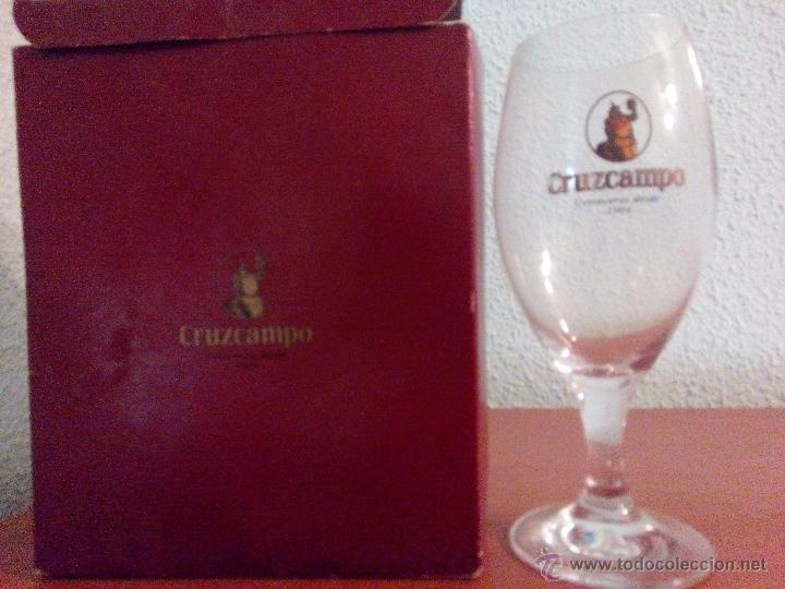Coleccionismo de cervezas: CAJA COPAS CERVEZA CRUZCAMPO