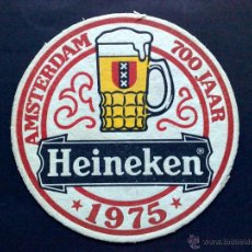 Coleccionismo de cervezas: POSAVASO CERVEZA HEINEKEN-1975-AMSTERDAM 700 JAAR (AÑOS)